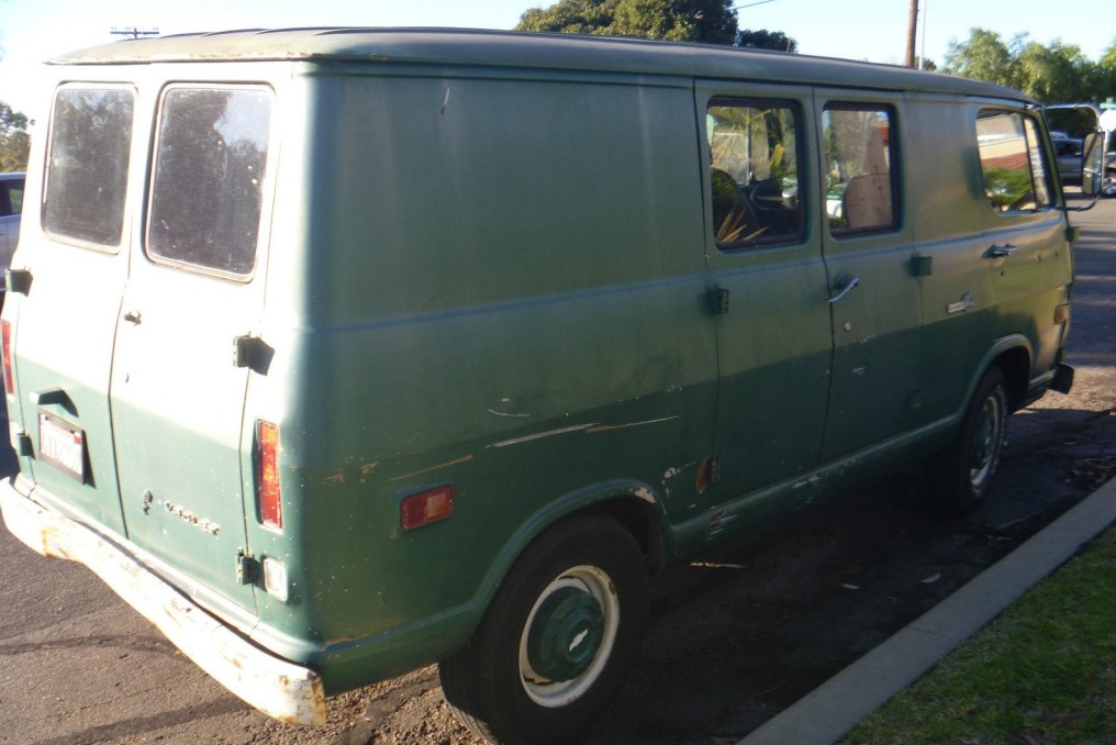 1969 Green Box On Wheels: Chevy 108 Van 