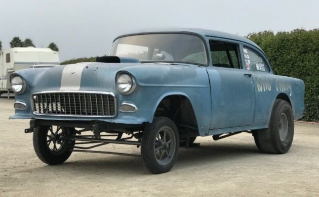 55 chevy bel air gasser